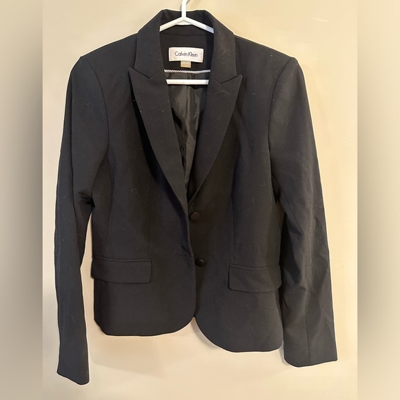 Black Calvin Klein Blazer Size 4 - Picture 1 of 3